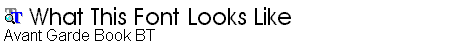 Avant Garde Book BT.ttf
