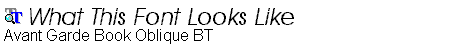 Avant Garde Book Oblique BT.ttf